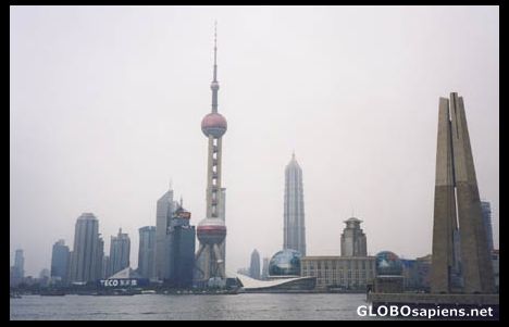 Postcard shanghai from the bund.
