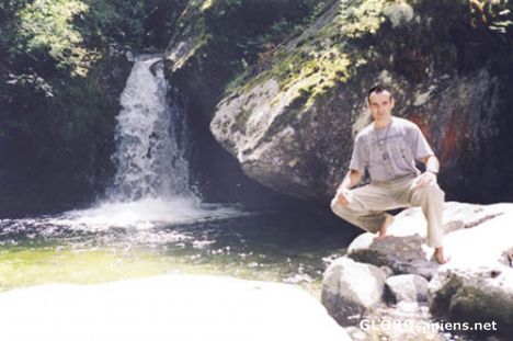 Postcard Cang Shan mountains.