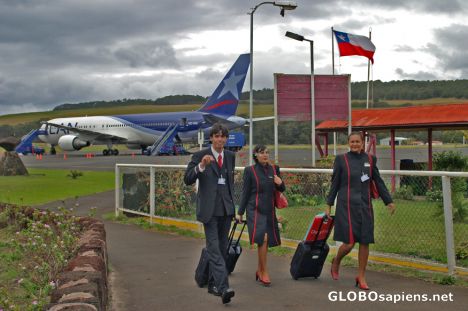 Postcard Rapa Nui (Isla de Pascua): Aeropuerto de Hanga Roa
