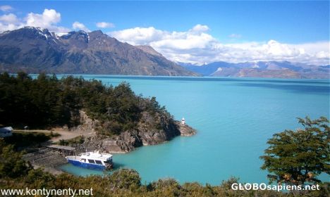 Postcard Beautiful glacier lake
