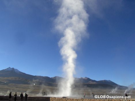 Postcard El Tatio geysers