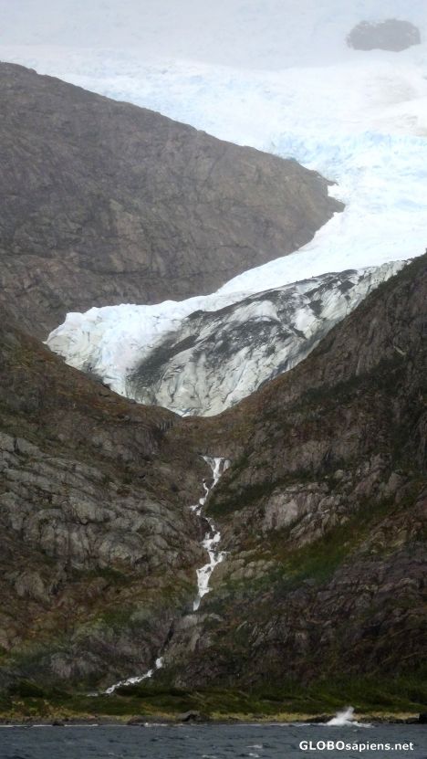 Postcard Hanging glacier...