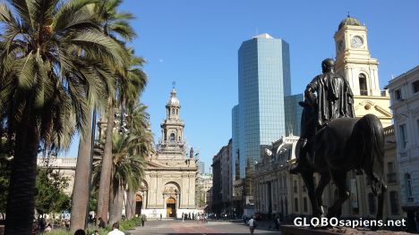 Postcard Cathedral in Santiago