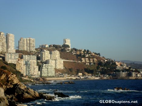 Postcard Viña del mar beach