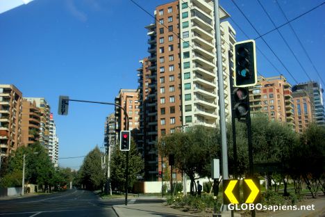 Postcard Santiago city