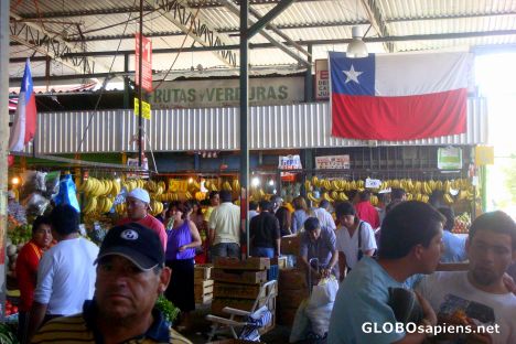 Postcard Santiago's market