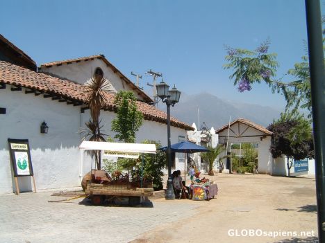 Postcard Los Dominicos Market Entrance