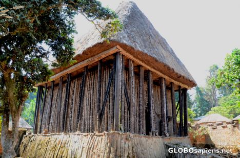 Postcard Bafut (CM) - the holy temple