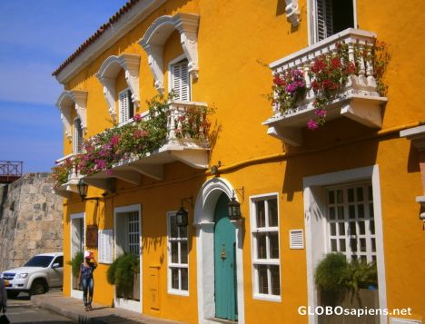 Postcard Balconies of Cartagena