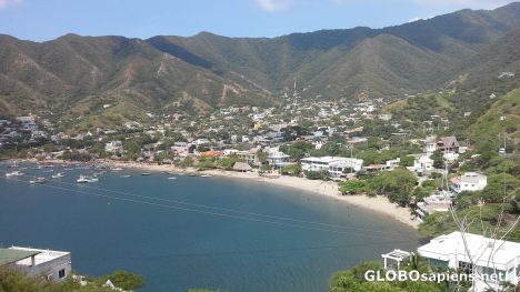 Postcard Taganga fishing village