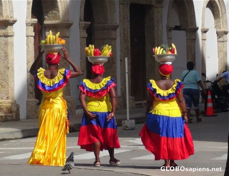 Postcard Colombian colors
