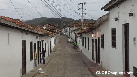 Postcard Cobbled street of old Giron