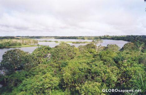 Postcard Tarapoto lake.