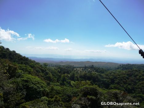 Postcard Looking over the Cloudforest to Nicola Bay