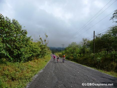 Postcard Biking to Lake Arenal