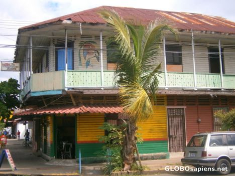 Postcard Colonial house...