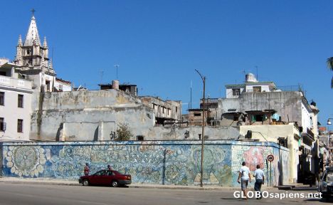 Postcard Graffiti on Avenida de las Misiones