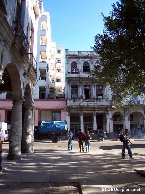 Postcard Paseo de Marti & Gomez Monte street Corner