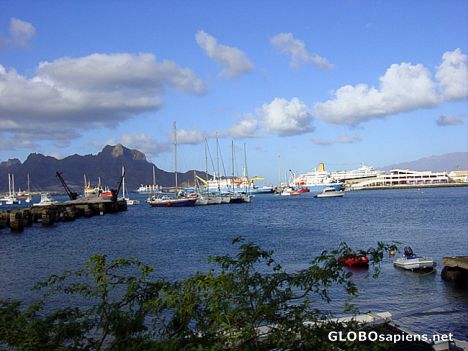 Postcard St Vincents Harbour Mindelo