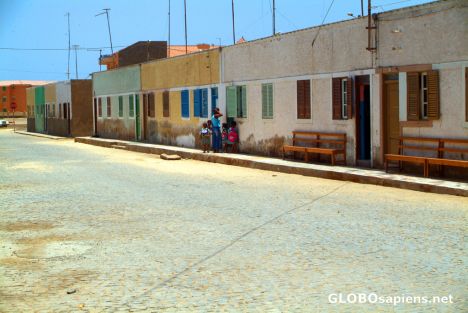 Postcard Santa Maria - a side street