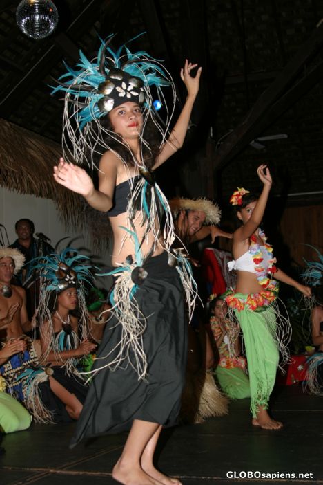 Postcard Rarotonga: Rarotongan Hotel dancing show