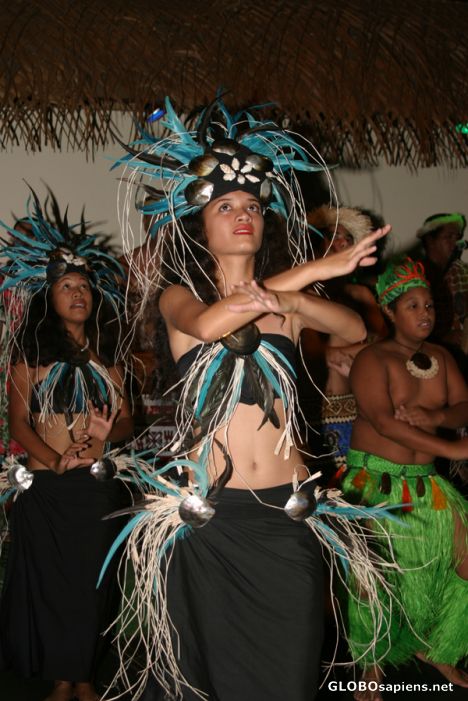 Postcard Rarotonga: Rarotongan Hotel dancing show