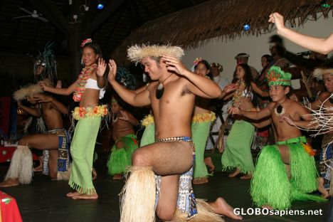 Postcard Rarotonga: Rarotongan Hotel dancing show