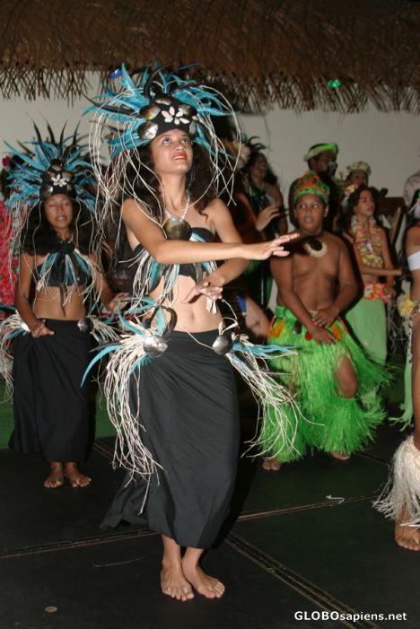 Postcard Rarotonga: Rarotongan Hotel dancing show