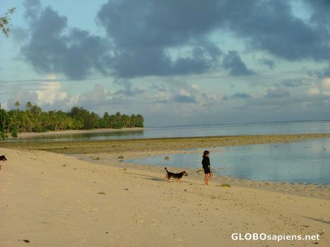 Postcard Salt water beach