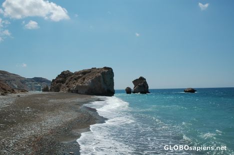 Postcard Aphrodite's rock.