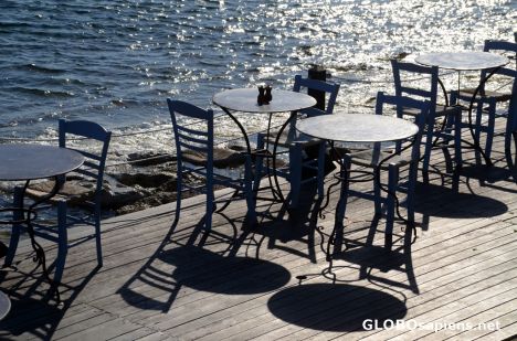 Postcard Pafos (CY) - sunshine at the table