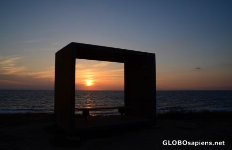 Postcard Pafos (CY) - sunset in the box