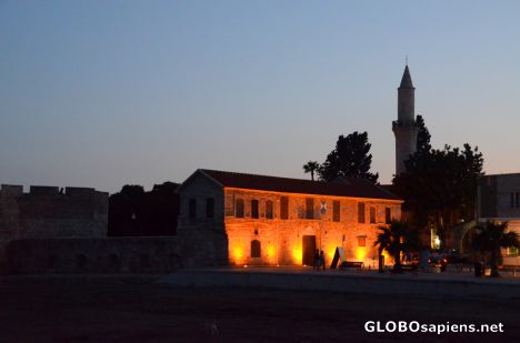 Postcard Pafos (CY) - old town at night