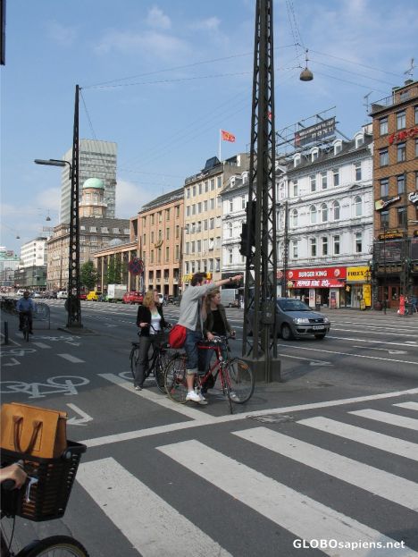 Postcard Traffic in copenhagen