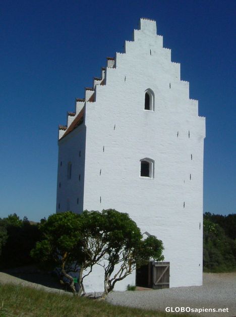Postcard Tilsandede Kirke