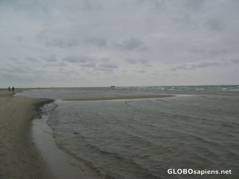 Postcard Grenen, tip of Denmark