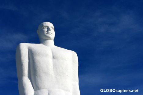 Postcard Statues at the beach of Esbjerg