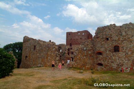 Postcard Hammershus Castle (DK) - an entry