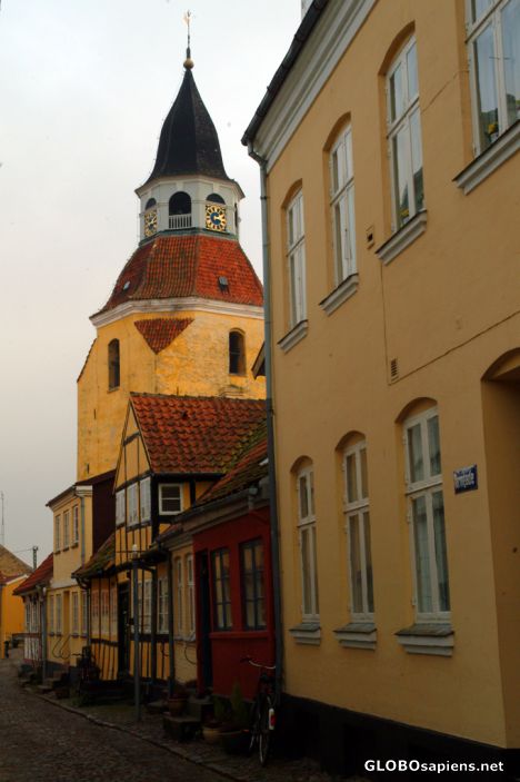 Postcard Faaborg - little alley
