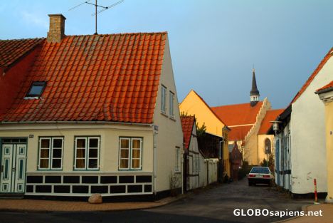 Postcard Faaborg - deserted place