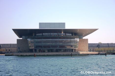 Postcard Copenhagen Opera House; seen from Amalienborg