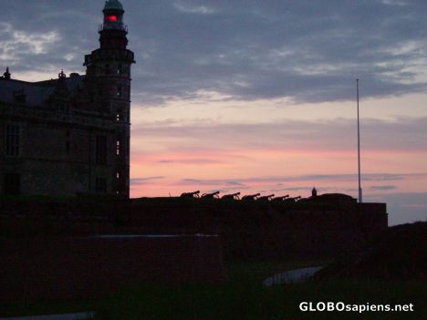 Postcard Sunset in Helsingor