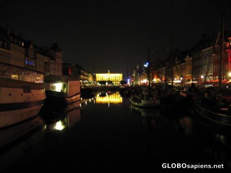 Postcard Nyhavn by night