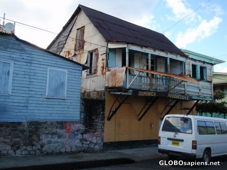 Postcard Headquarters of the Dominica Progressive Party