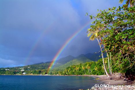 Postcard Tanetane (DM) - two rainbows