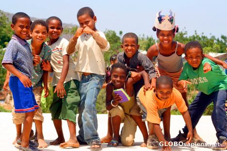 Postcard Kids in the Barrio of Don Bosco