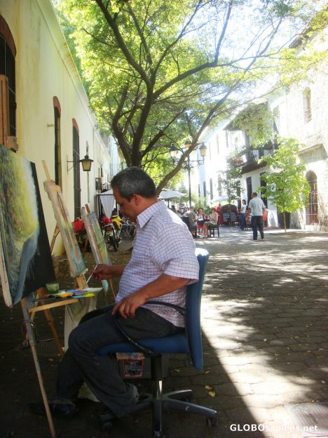 Postcard Dominican artist