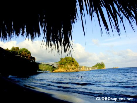 Postcard beach before sunset