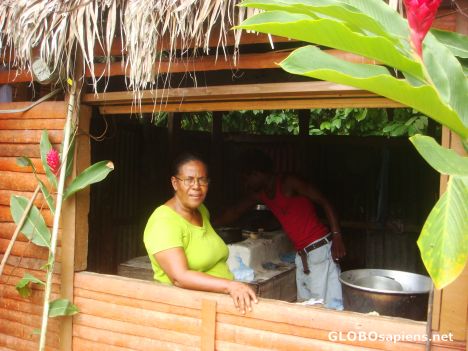 Postcard Dominicanwoman