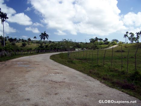 Postcard Bumpy Road ahead